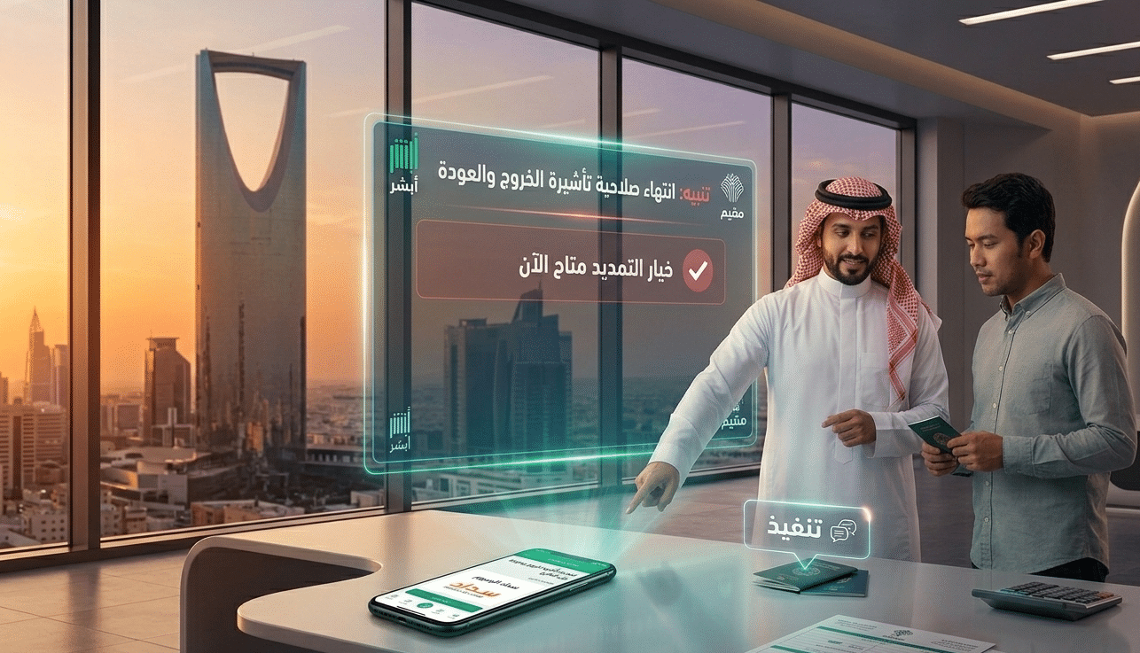 شروط صلاحية تأشيرة خروج وعودة مقيم