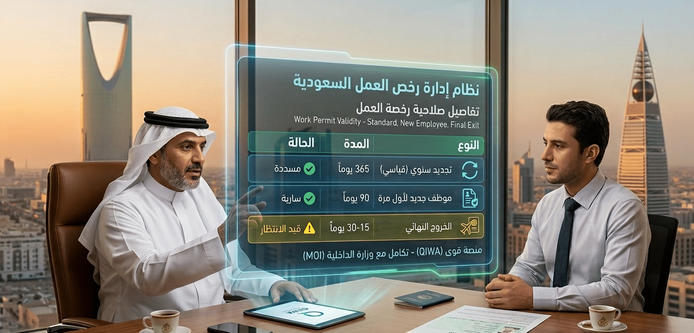 صلاحية رخصة العمل