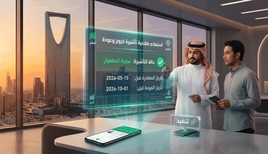 دليل صلاحية التأشيرة خروج وعودة: الاستعلام، الشروط، والتحديثات