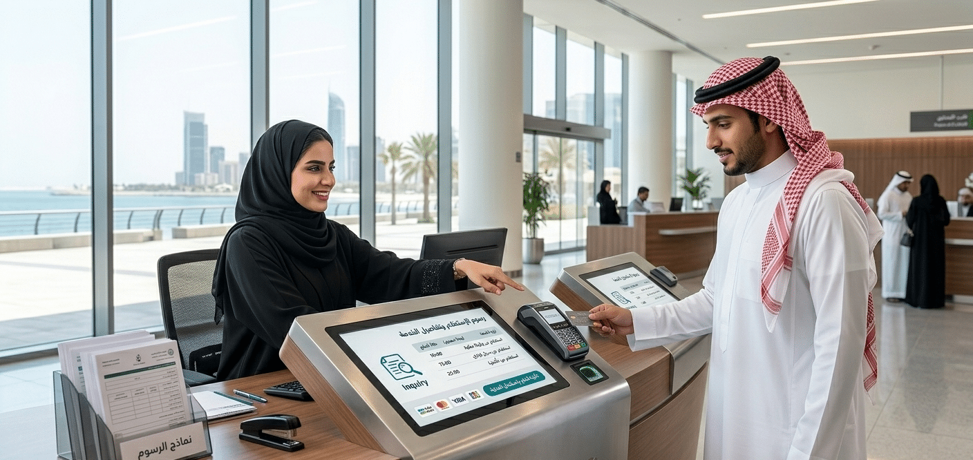 الرسوم والمقابل المالي لرخصة العمل