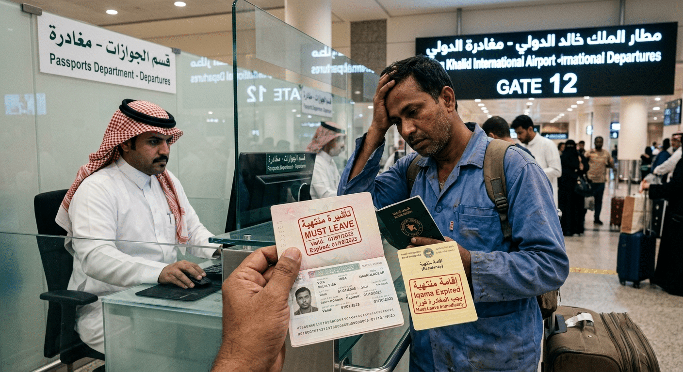 انتهاء التأشيرة مع انتهاء الإقامة