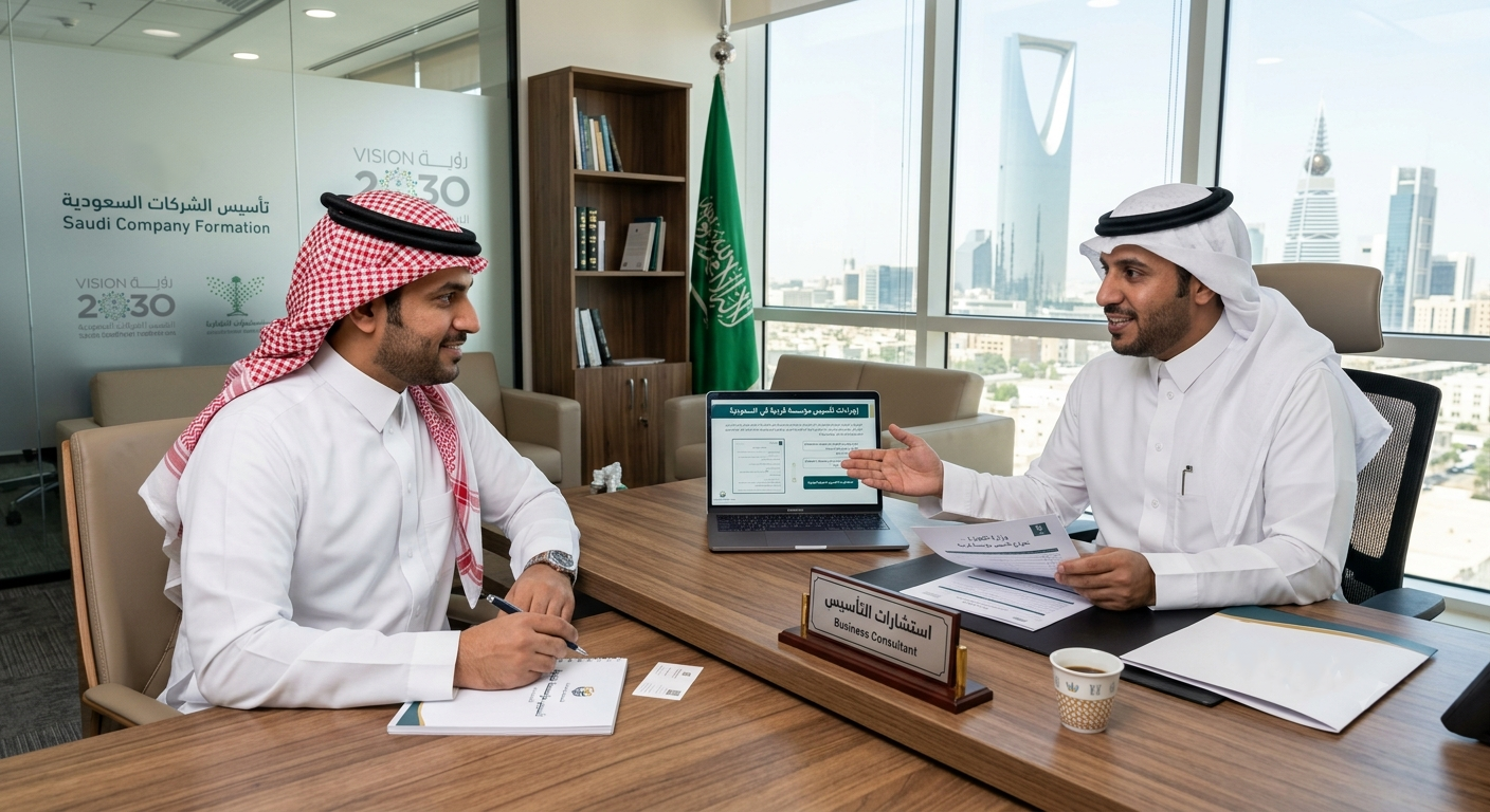 تأسيس مؤسسة فردية في السعودية