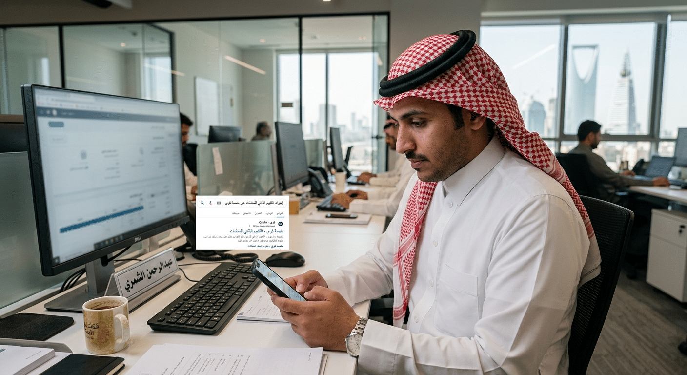 خطوات إجراء التقييم الذاتي للمنشآت عبر منصة قوى