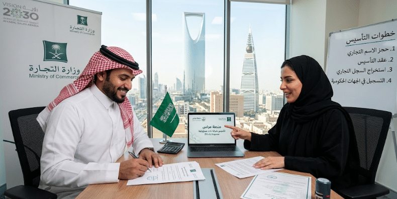 اختيار انواع الشركات ذات المسؤولية المحدودة بالسعودية فى مكتب تأسيس