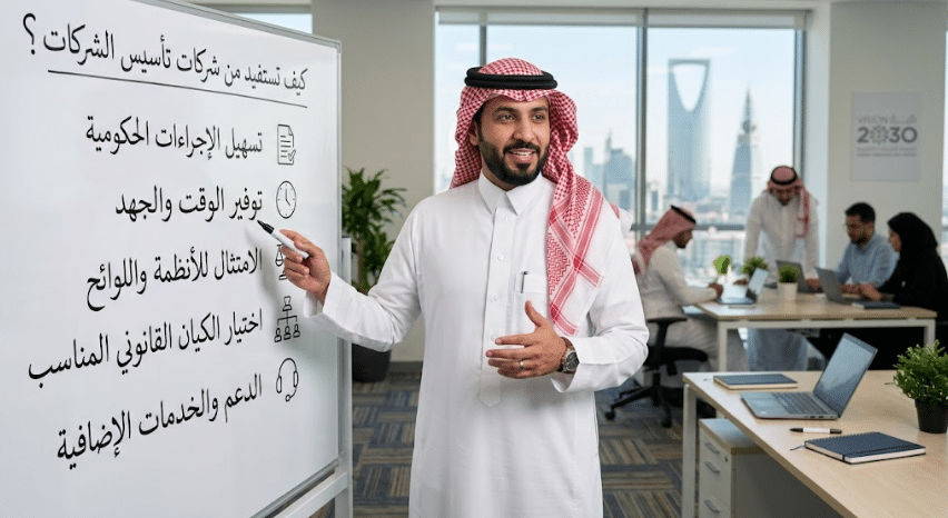 موظف سعودي يشرح كيف تستفيد من شركات تأسيس الشركات