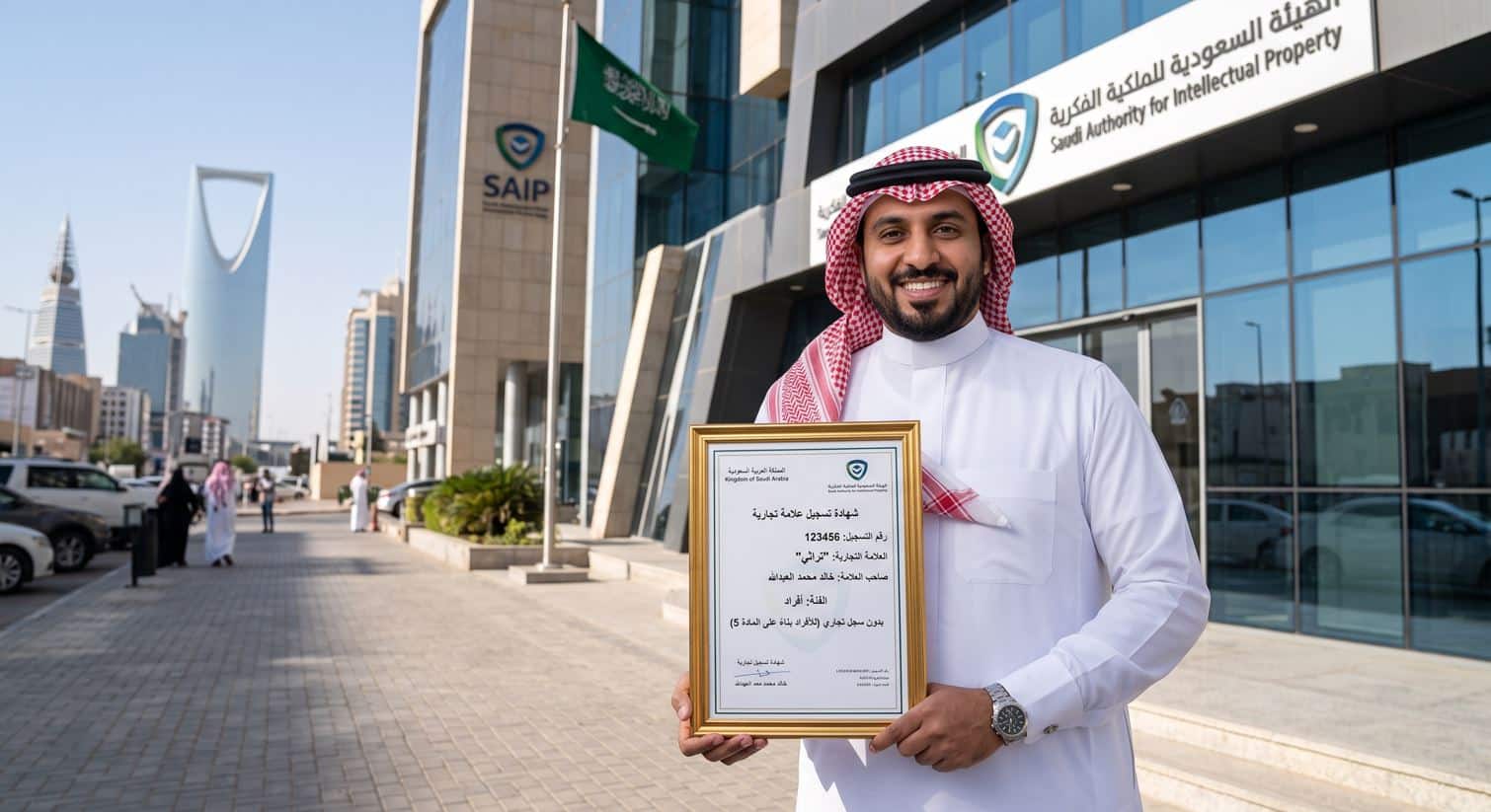 مواطن سعودي حصل على تسجيل علامة تجارية بدون سجل تجاري